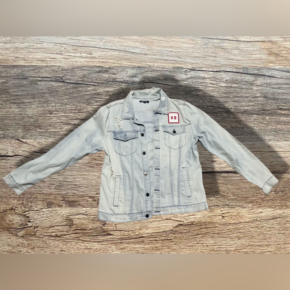 kane brown “homesick” denim jacket - large nwot